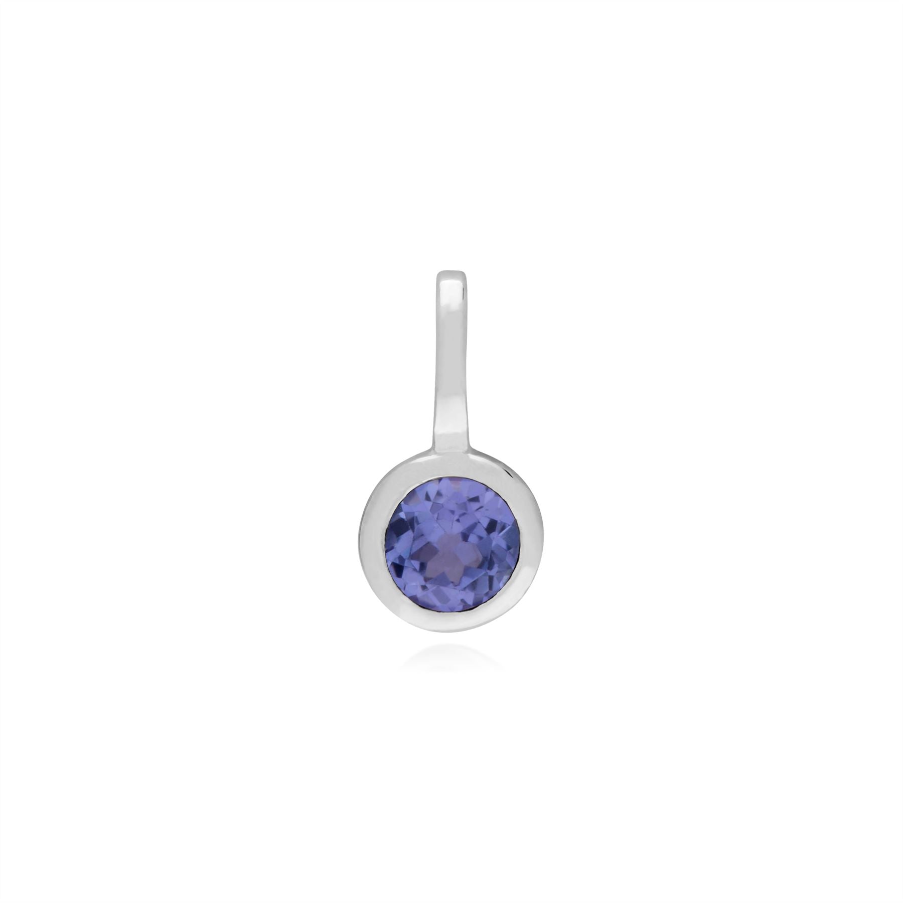Ciondoli classici in tanzanite in argento 925