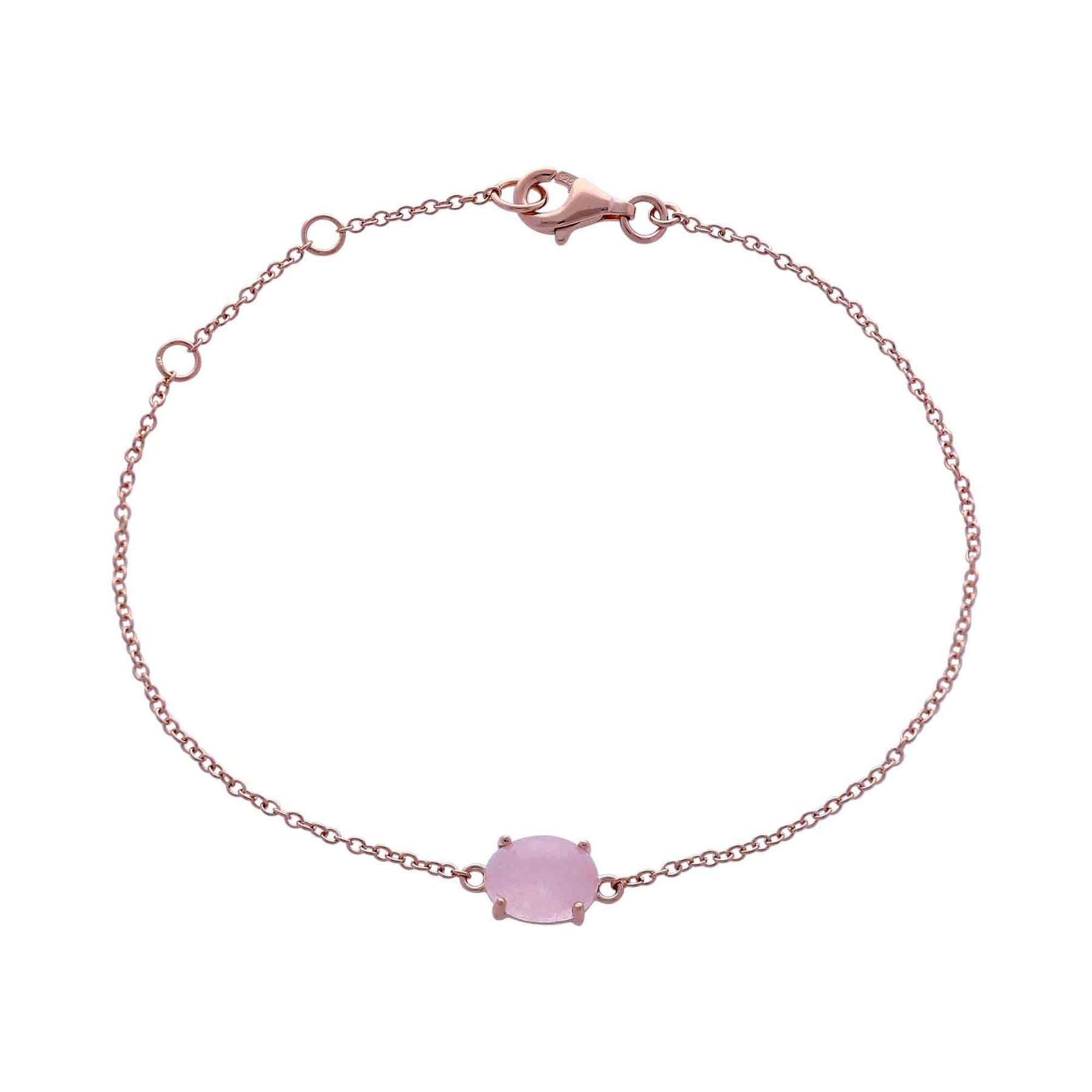 Bracciale classico ovale opaco in argento 925 con morganite