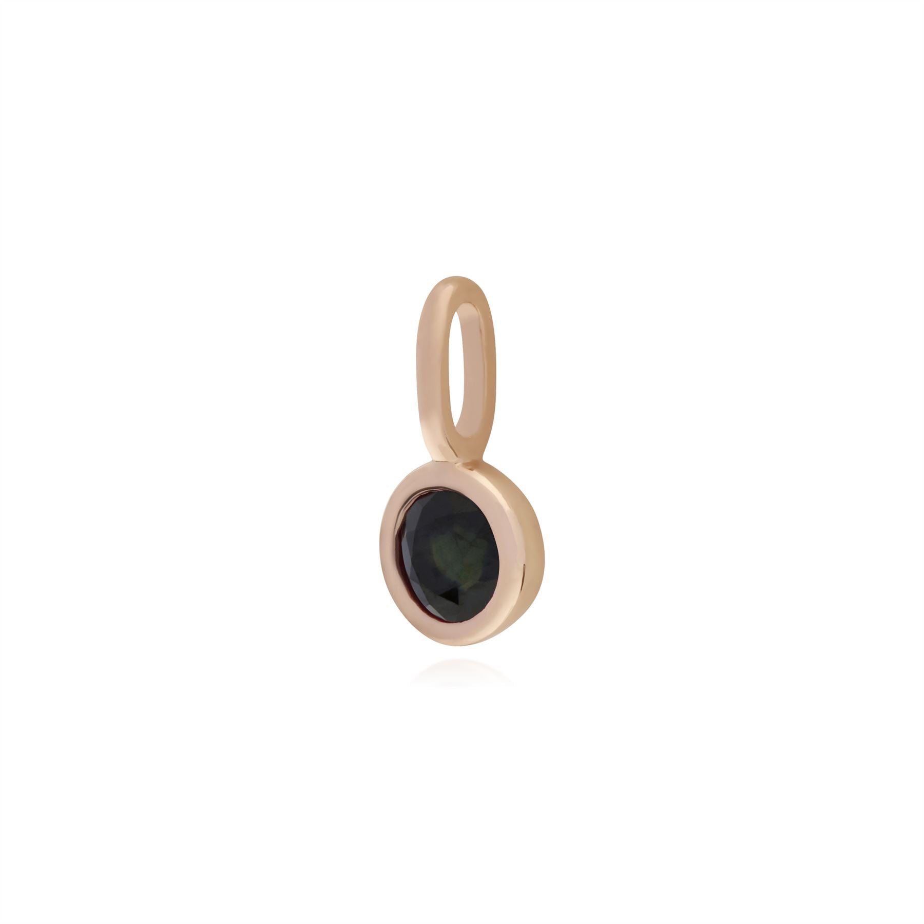 Classici ciondoli in zaffiro placcato oro rosa in argento 925