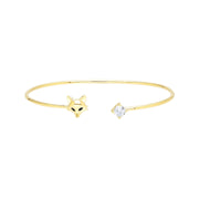 Bracciale Gardenia Fox in oro giallo 9 carati con Topazio