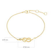 Bracciale Serpente Creatore ECFEW™ in argento sterling 925 con peridoto