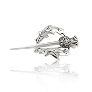 Spilla in cardo stile Art Nouveau in argento 925 marcasite