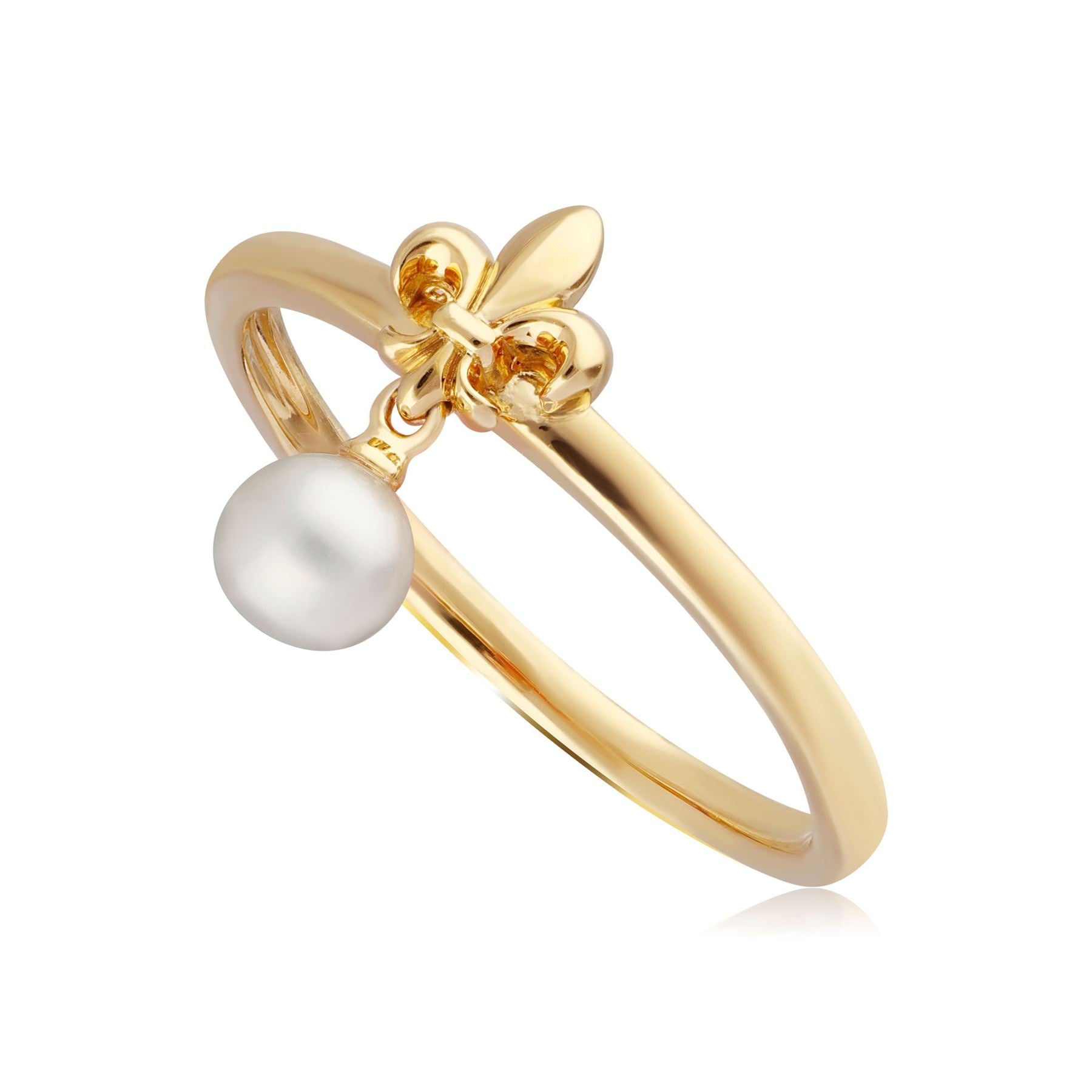 ECFEW™ Pearl Fleur De Lis Ring