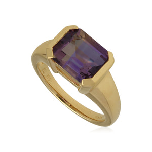 Kosmos Ametrine Cocktail Ring in 9ct Yellow Gold