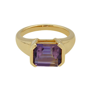 Kosmos Ametrine Cocktail Ring in 9ct Yellow Gold