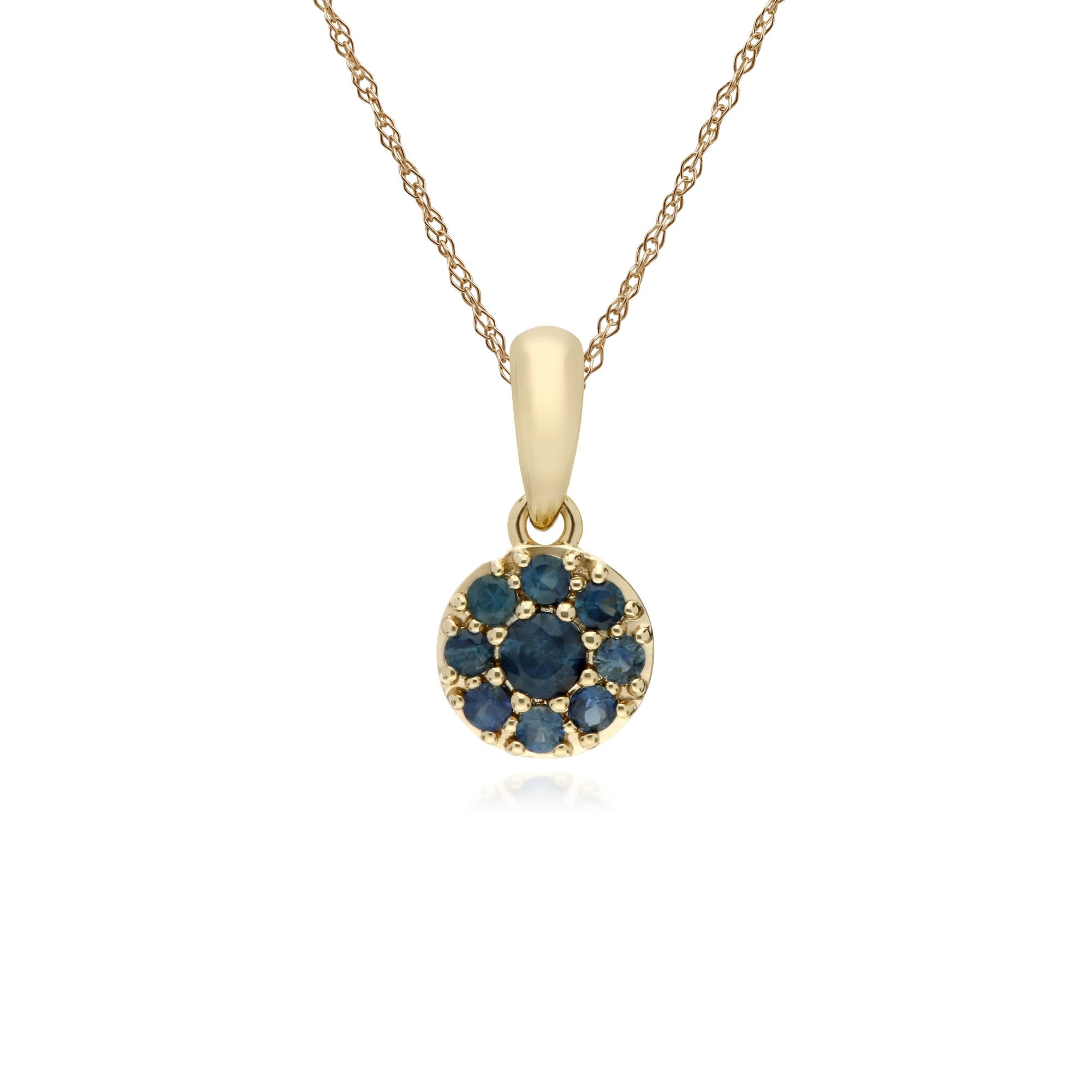 Sapphire Classic Pendant and Chain