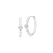 Orecchini a cerchio in argento opale Essentiel 925