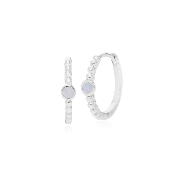 Orecchini a cerchio in argento opale Essentiel 925
