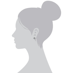 Gemondo Sterling Silver Marcasite & Sapphire September Birthstone Earrings Scale Image