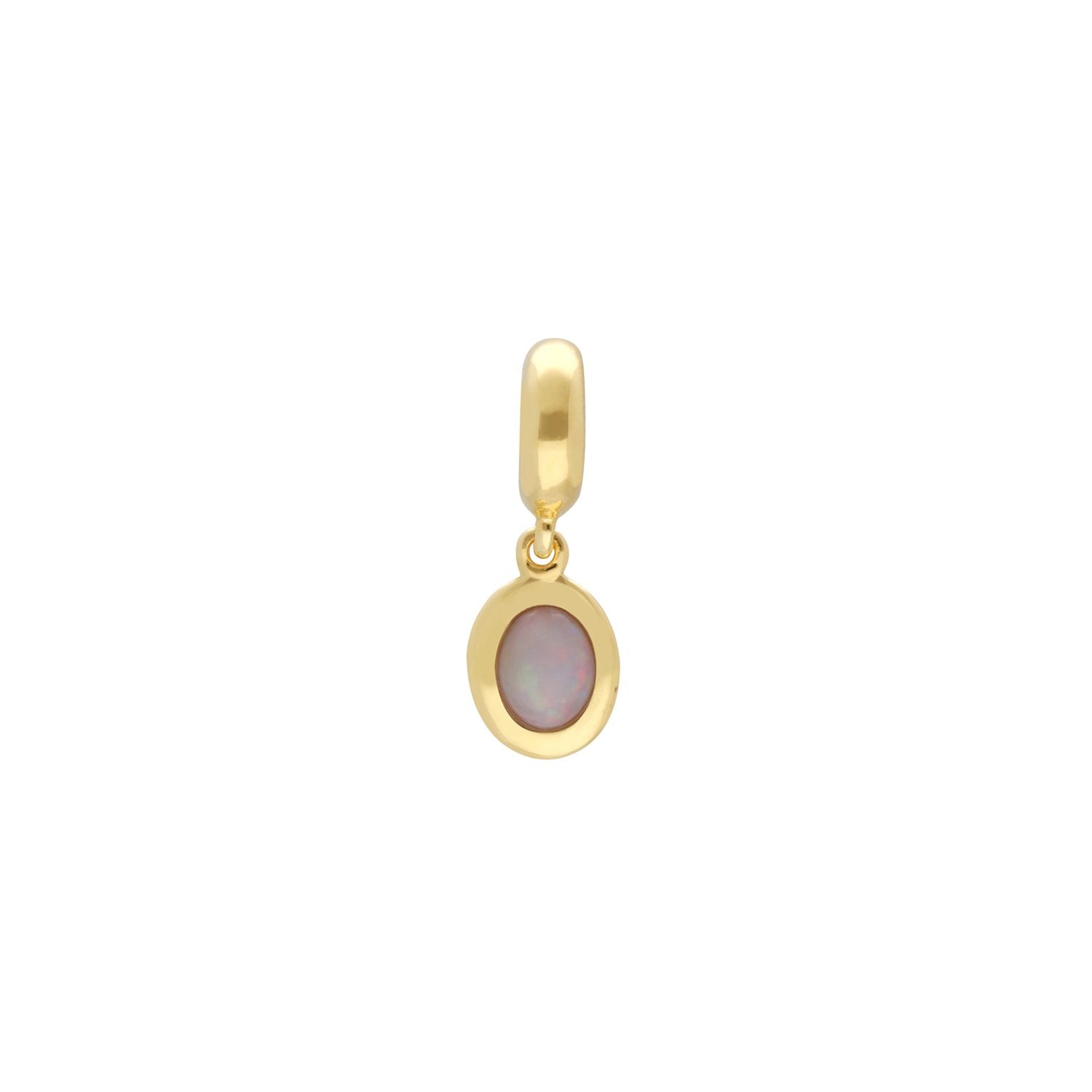 Gold Plated Opal Charm
