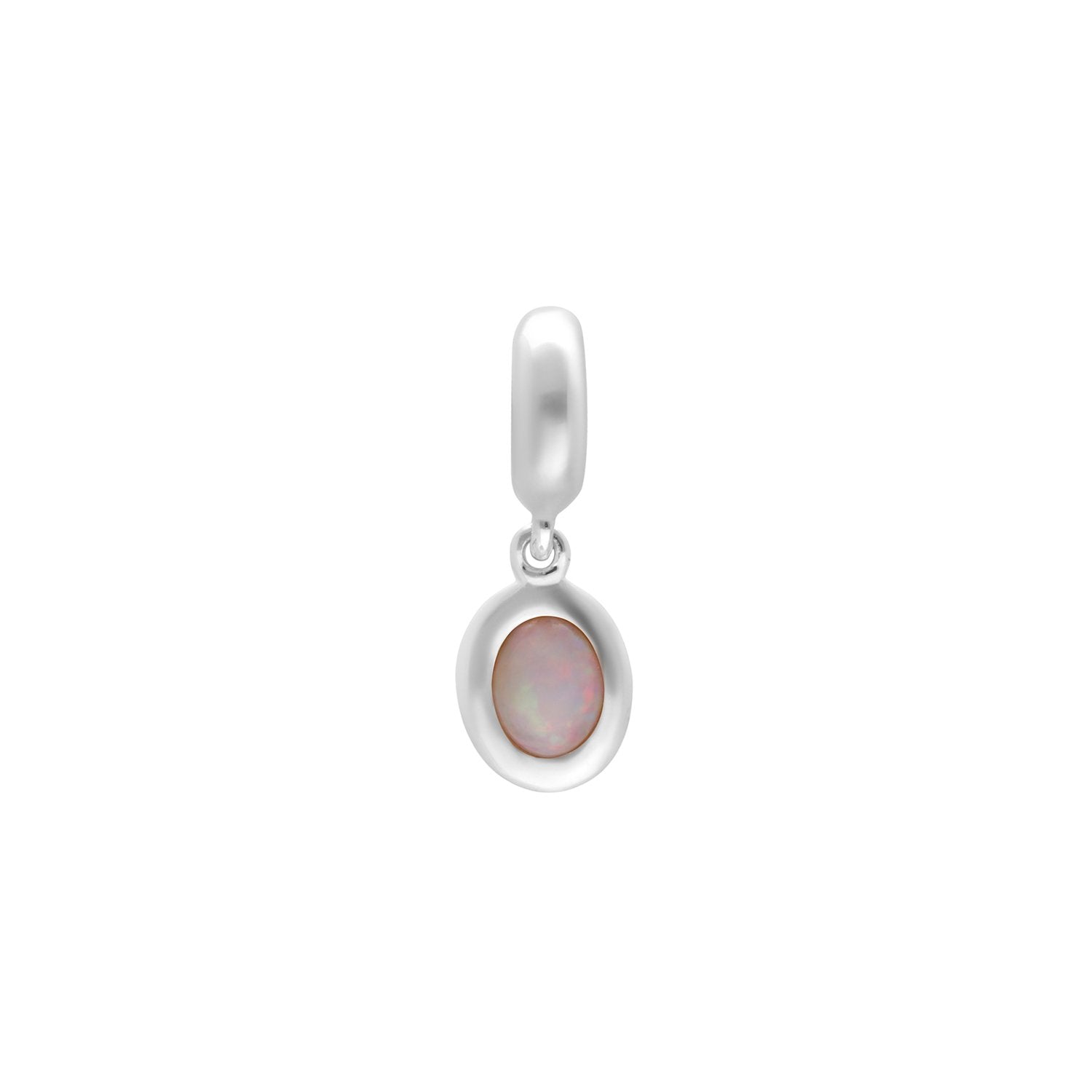 'Karmic Reflection' Sterling Silver Opal Charm