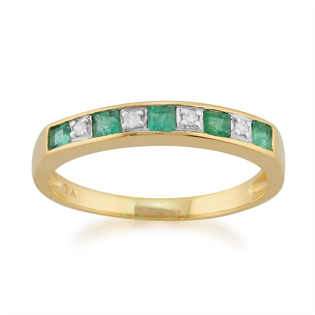 Anello dell'eternità con zirconi cubici arancioni, argento sterling 925