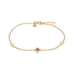 ECFEW™ Ruby Fleur De Lis Bracelet