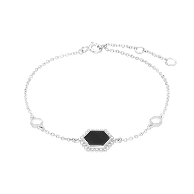 Bracciale Slice Argento 925 Onice Nero