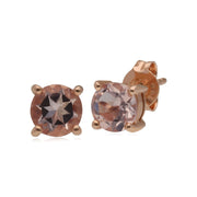 Orecchini Kosmos Morganite in oro rosa 375