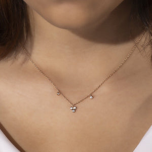 Diamond Geometric Trilogy Necklet