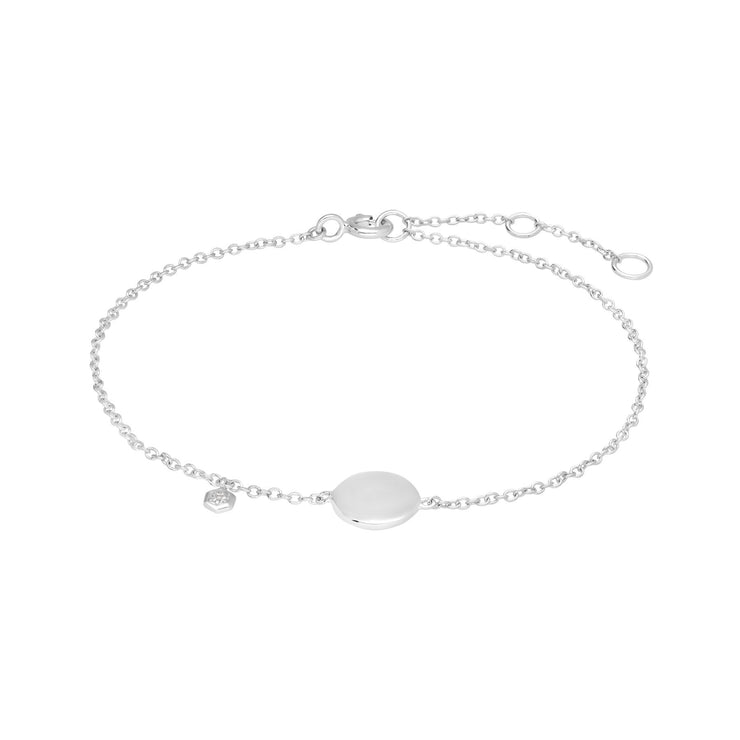 Barcelet da incidere in Argento 925 Smeraldo