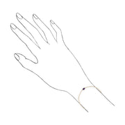 Classico bracciale ovale con ametista in oro giallo 375