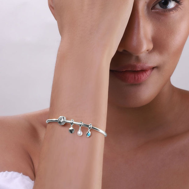 Charm della Collezione Achievement Granato "un tocco d'amore" Argento 925
