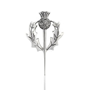 Spilla in cardo stile Art Nouveau in argento 925 marcasite