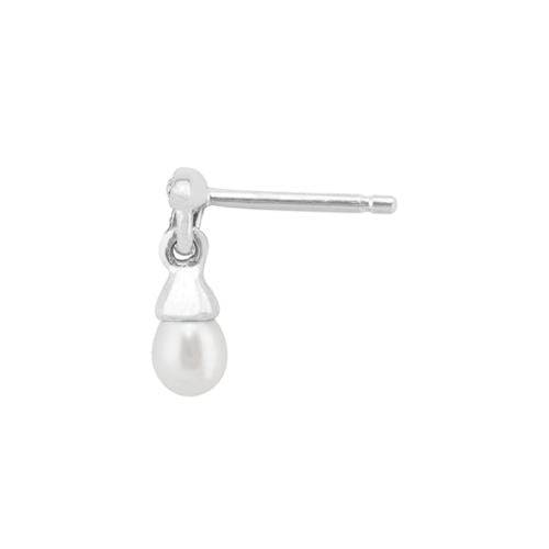 Collana e orecchini con bottone a foglia in stile Art Déco Argento 925 Perla e marcasite