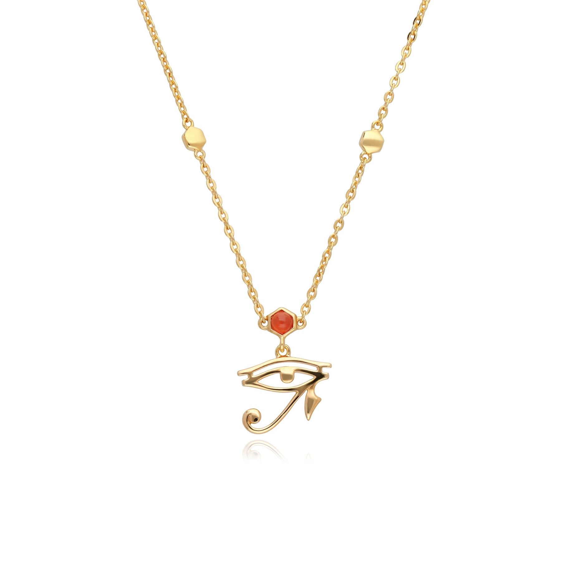 ECFEW™ Collana Occhio di Ra con corniola