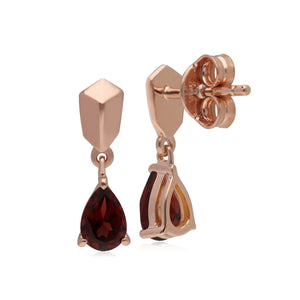 Garnet Drop Earrings 