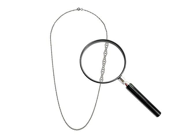 Catena in argento Principe di Galles da 18 pollici