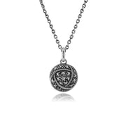 Collana stile Rennie Mackintosh in argento 925 marcasite