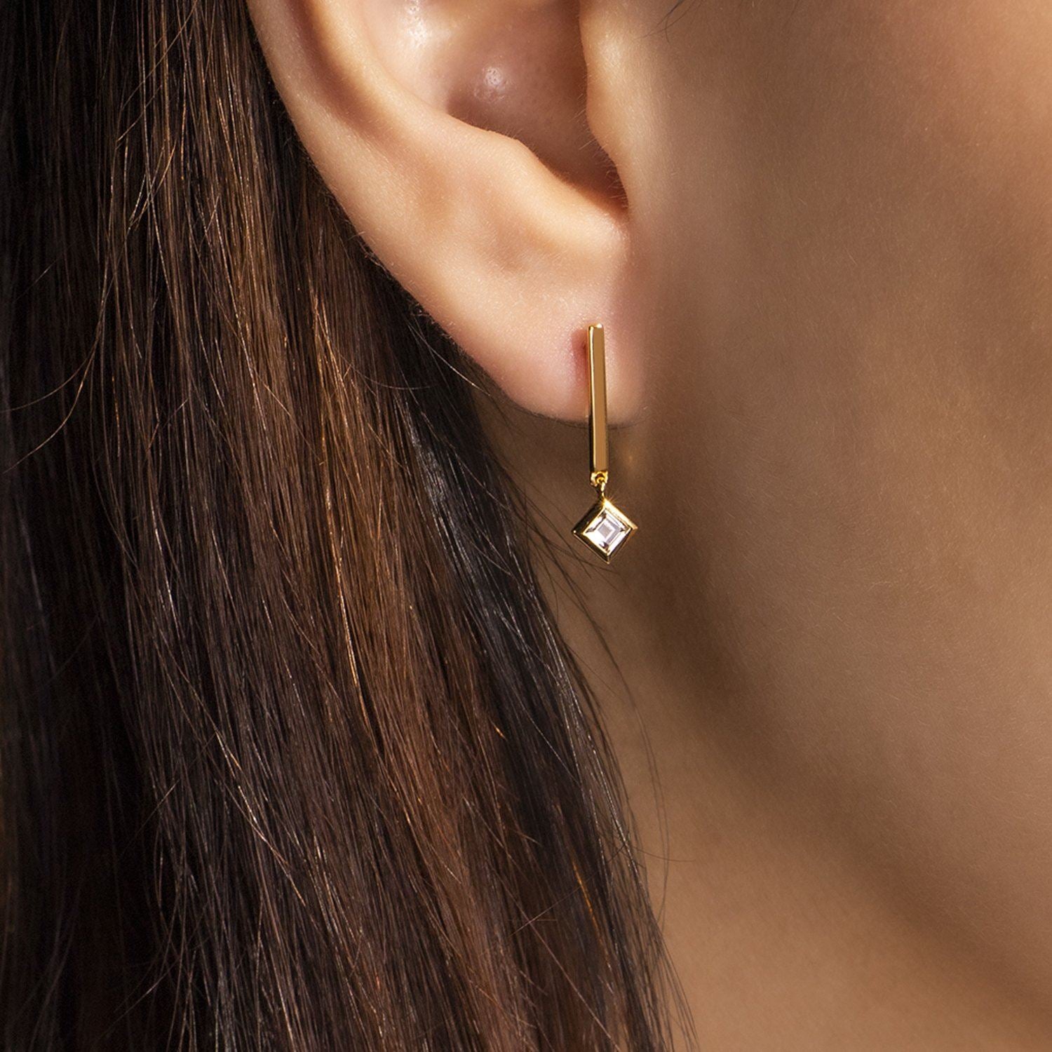 Mismatched Morganite Drop Earrings