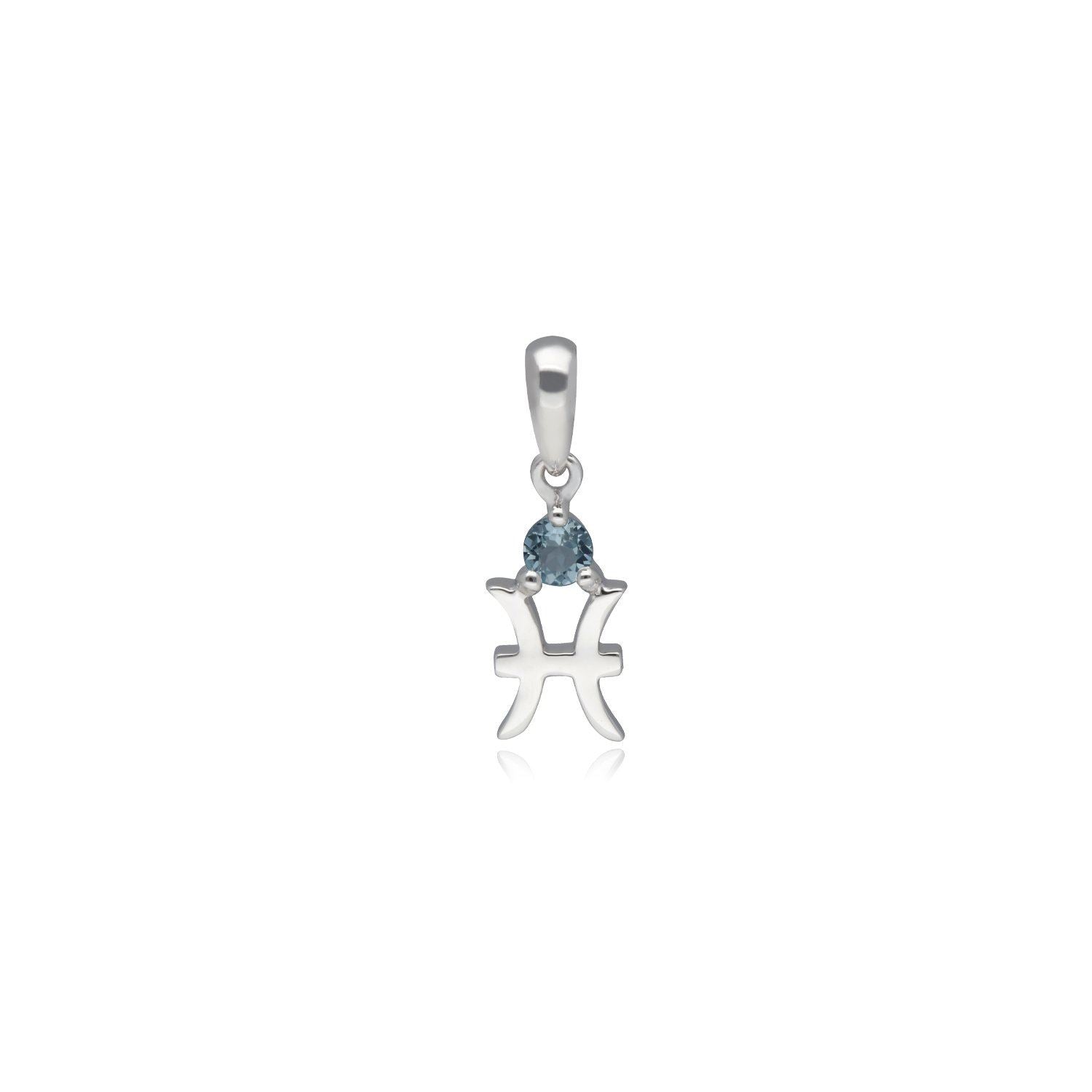 Aquamarine Pisces Zodiac Charm